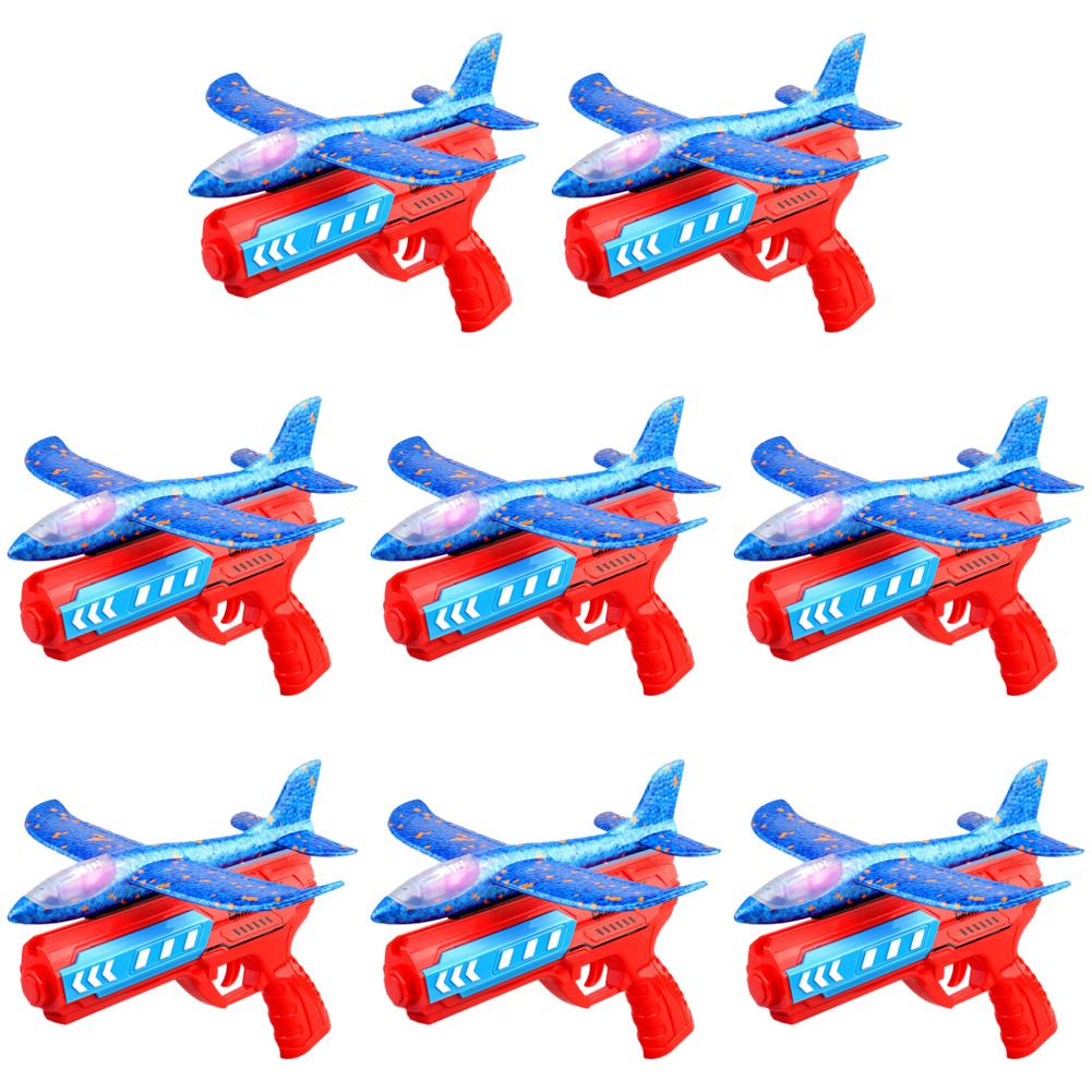 Игрушки для запуска самолетов Спорт на открытом воздухе Летающие игрушки Пенопластовая пусковая установка Катапульта Самолет Пистолет Катапульта Самолет Подарки на день рождения для мальчиков и девочек