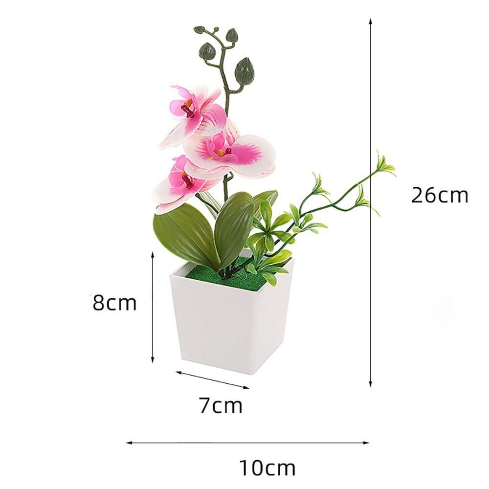 Многоцветная орхидея-бабочка искусственный цветок искусственное растение в горшке украшение для дома офиса