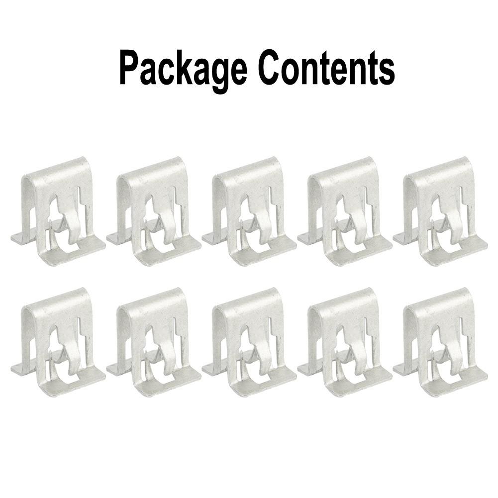 Запасной фиксатор деталей, серебристый автомобиль, 10 шт./компл.