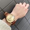 TRIWA Neville Chrono Watch, Unisex, Men's and Women's, Gold Mesh and Brown Leather, NEST104-2-ME021313-br, with Interchangeable Straps