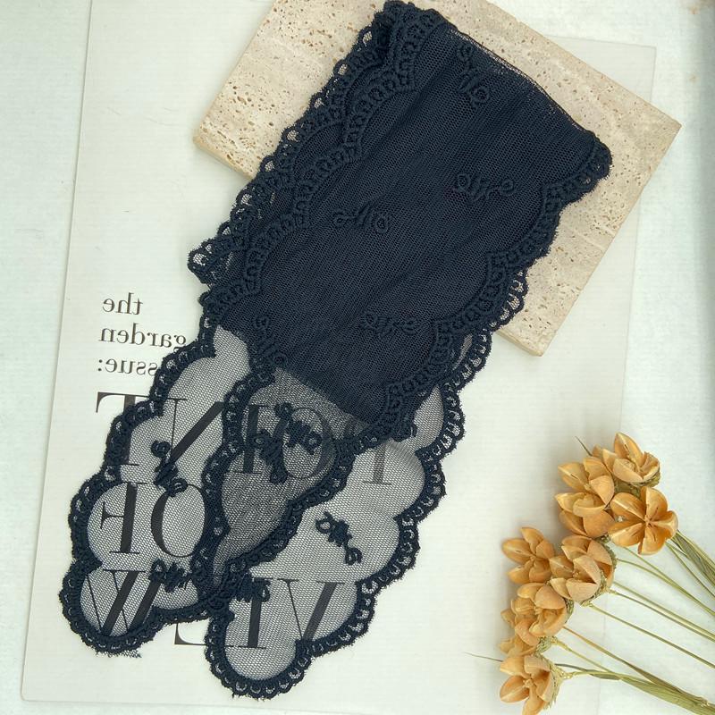 Французский кружевной вышитый шелковый шарф-повязка на голову - Супер Фея Милая Лента для волос