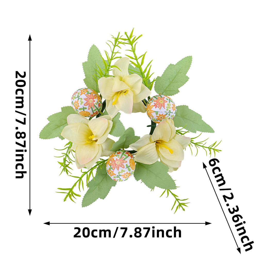 Easter Front Door Wreath Spring Wreath Cross Wreath Hanging Front Door Easter Decorations Artificial Wreath 2025 NEW