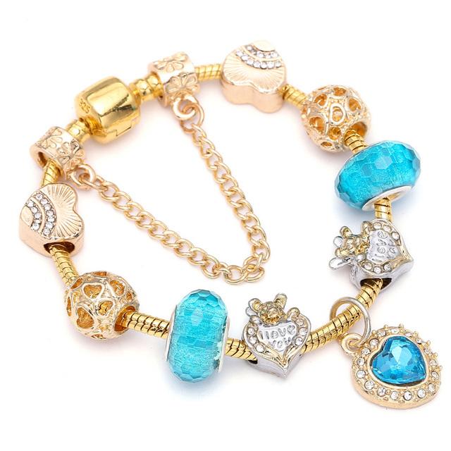 Милые мультяшные браслеты с эмалевыми бусами в виде мышей подходят для европейского оригинального браслета для детей