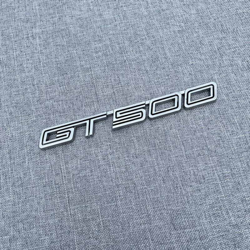 Suitable GT350 logo tail label GT500 metal modified displacement car sticker fender side label