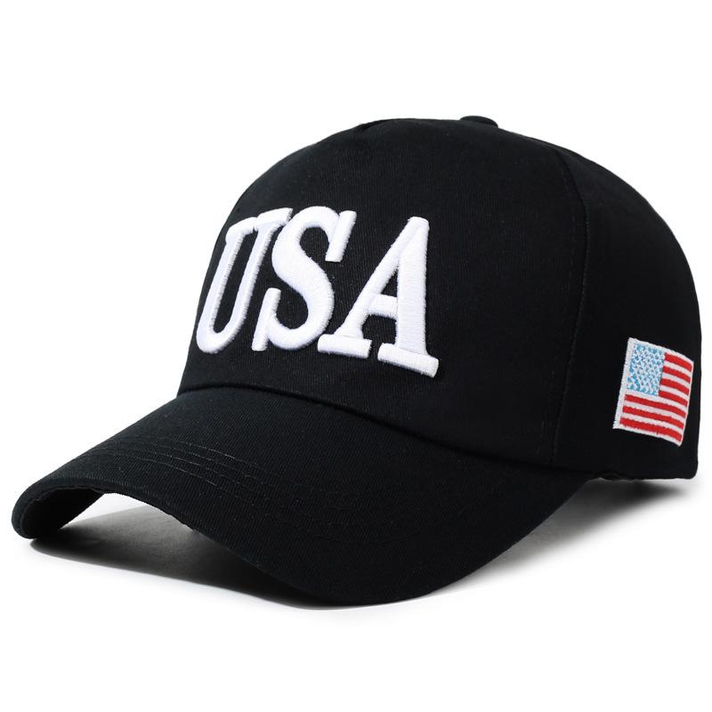 Hat SA outdoor flag cap American new letter U visor embroidered baseball cap