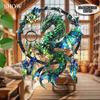 2D Flat Acrylic Magic Dragon Dream Catcher Garden Sun Catcher Window Hanging Decorative Gifts,birthday Party Decoration,home,office,outdoor Decoration