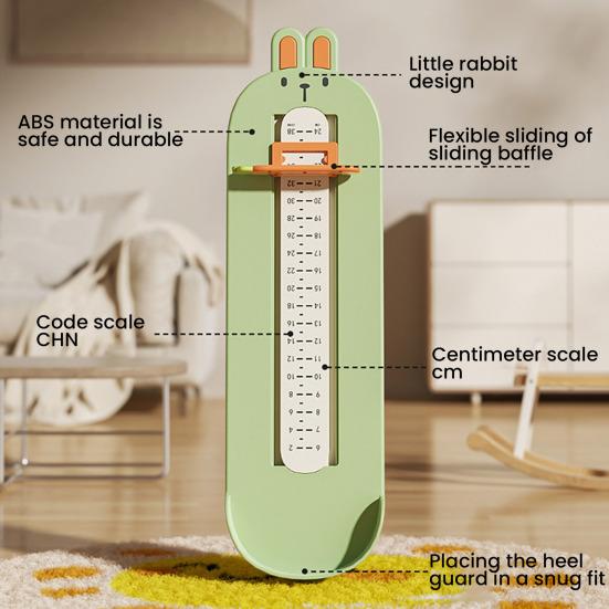 Kids Foot Measuring Device Cartoon Dinosaur Rabbit Infant Boys Girls Foot Length Measurement Gauge