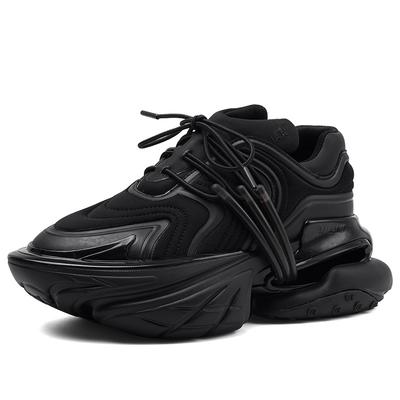 Женские кроссовки на плоской платформе, «папины кроссовки», пэчворк, воздушная подушка, эластичная обувь, толстая подошва, амортизирующие кроссовки-космический корабль, унисекс 2025