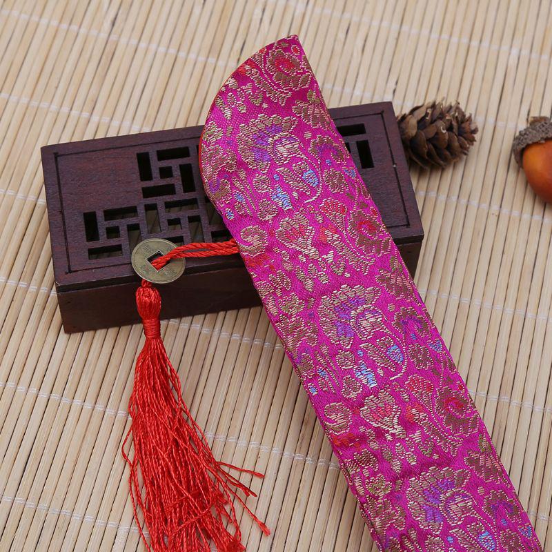 Шелковая складная китайская сумка-веер с кисточкой, пылезащитный держатель, защитная сумка, чехол в стиле ретро