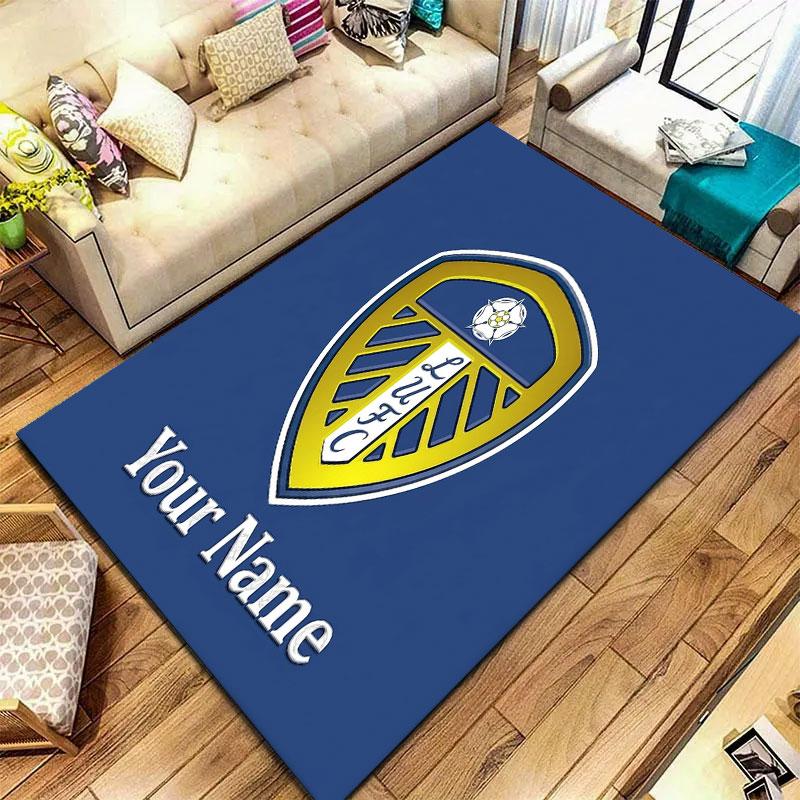 Leeds United Custom Name Carpet Rug for Living Room Bedroom Home Sofa Decoration,Kids play Non-slip Floor Mat