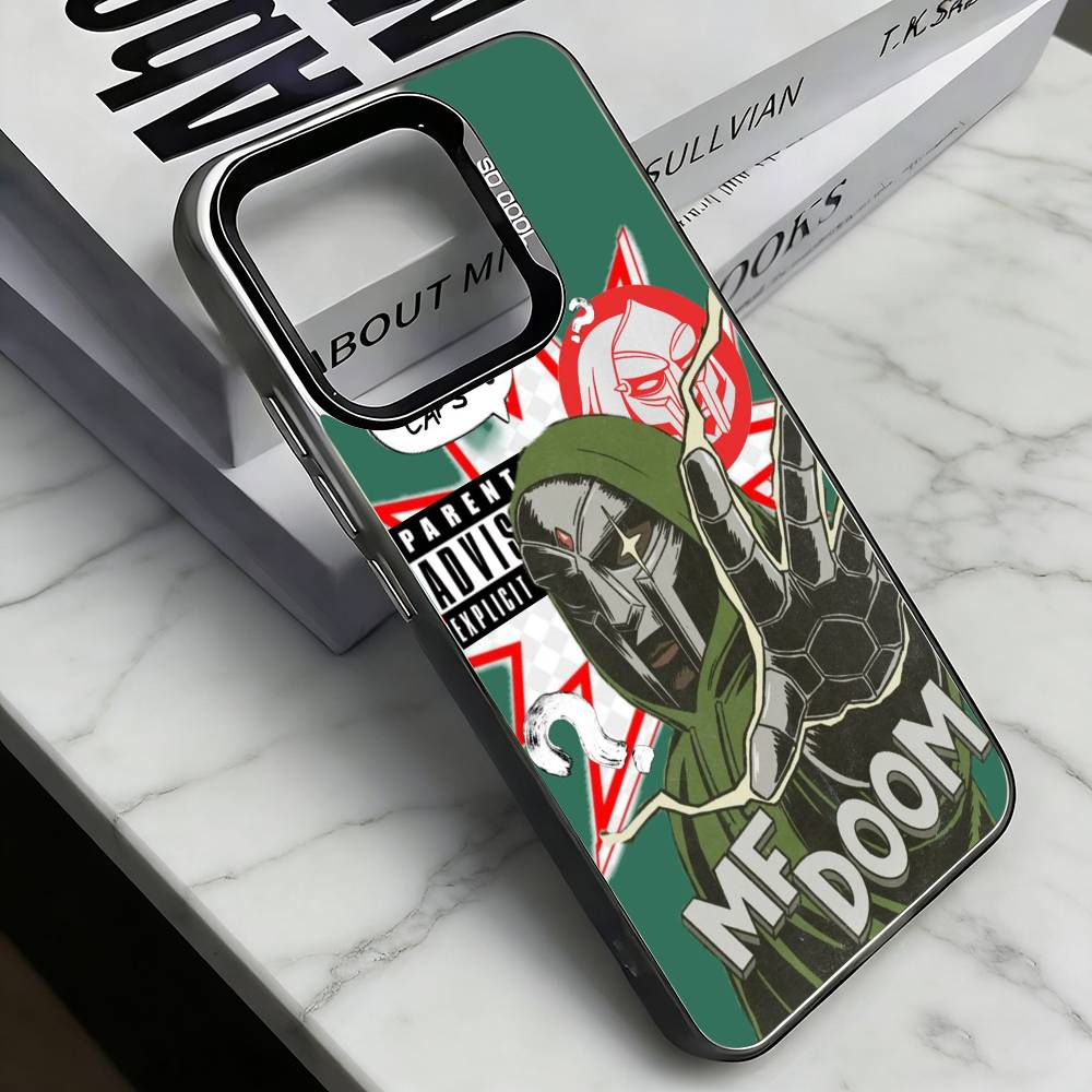 MF-DOOMs-Rapper   Phone Case For iPhone 17,16,15,14,13,12,11 Plus,Pro Max,XS,Colorful Silver Phone case Funda Cover