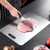 Mildew-proof Stainless Steel Panel Silver Kneading Dough Board Double Sided Cutting Board Kitchen