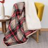Super Soft Retro Flannel Fleece Sherpa Bohemian Couch Throw Blanket For Sofa Portable Car Travel Cover Blanket