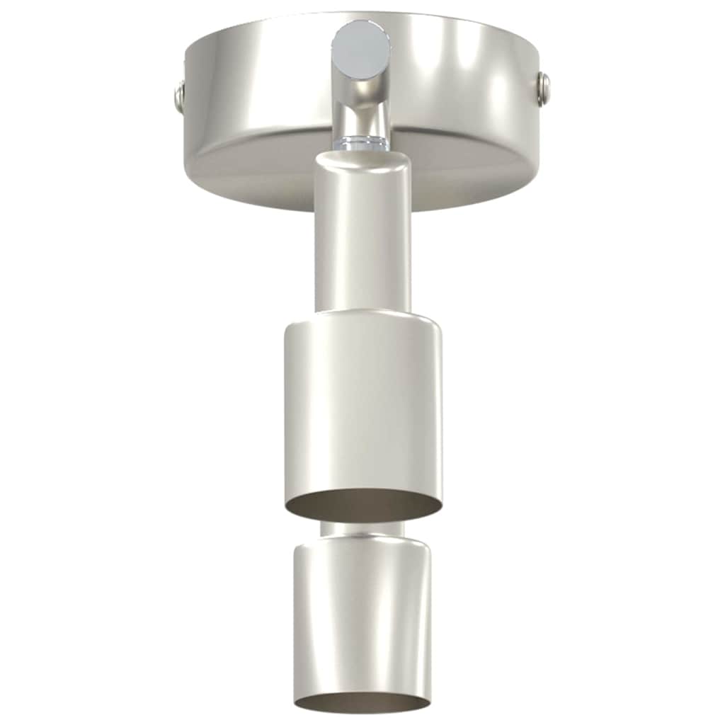 Ceiling Spotlight with Adjustable Spotlights Nickel Finish 25.5 x 8 x 11 cm Steel