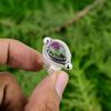Natural Ruby Zoisite Gemstone Promise Green Adjustable Ring 925 Sterling Silver