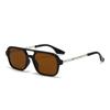 New Vintage Metal Square Sunglasses For Women Men Brand Black Rectangle Cool Sunglasses Polygon Sun Glasses For Male Female