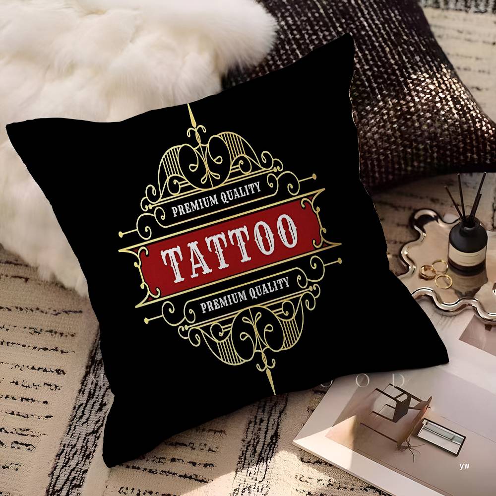 Tattoo Shop Personalized Pillow Dust Cover Bedroom Kids Party Decoration Pillowcase Birthday Children Gift