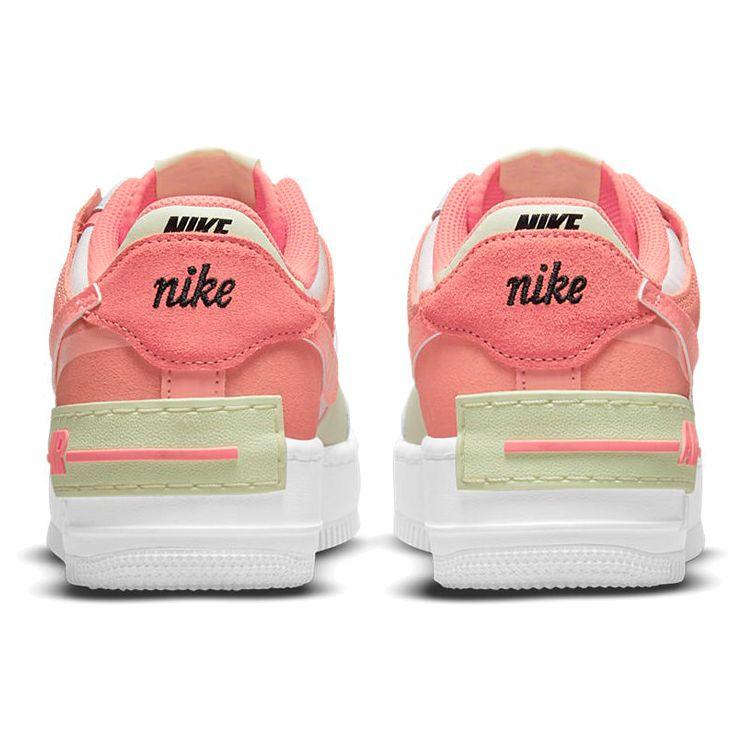 Nike Женские кроссовки Air Force 1 Shadow White Magic Ember Crimson-Bliss Lime-Ice CI0919-110