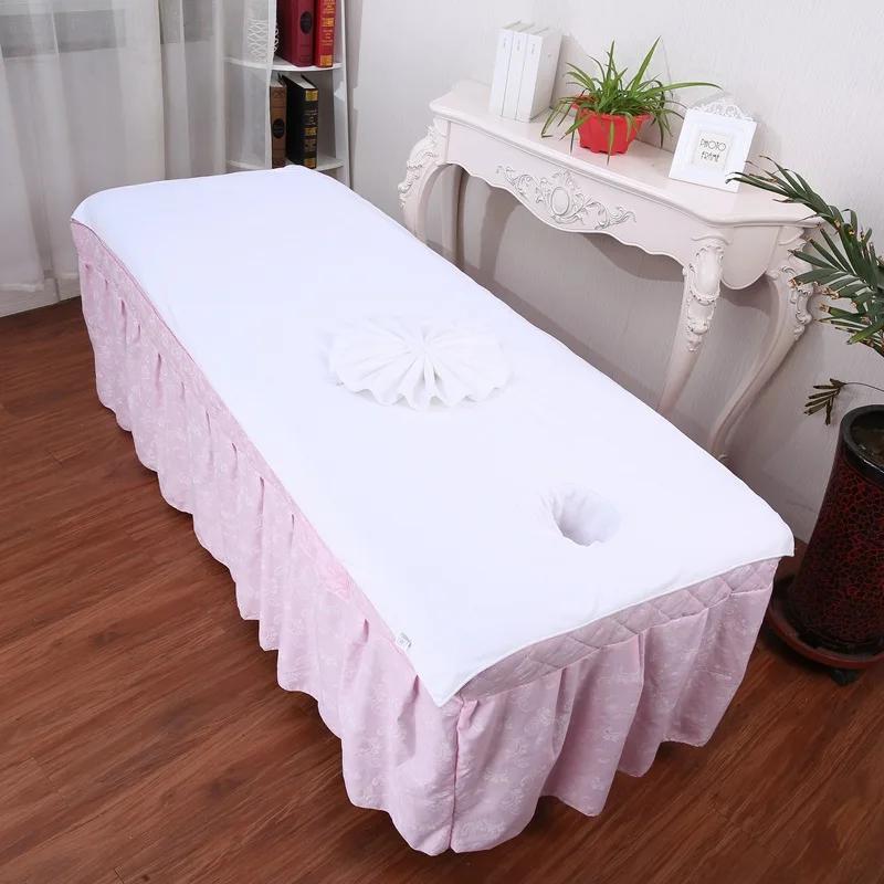 Thickened Beauty Bedsheet Cosmetic Salon Sheets Massage Treatment Soft Sheets Spa SPA Bed Table Cover Sheets with Hole