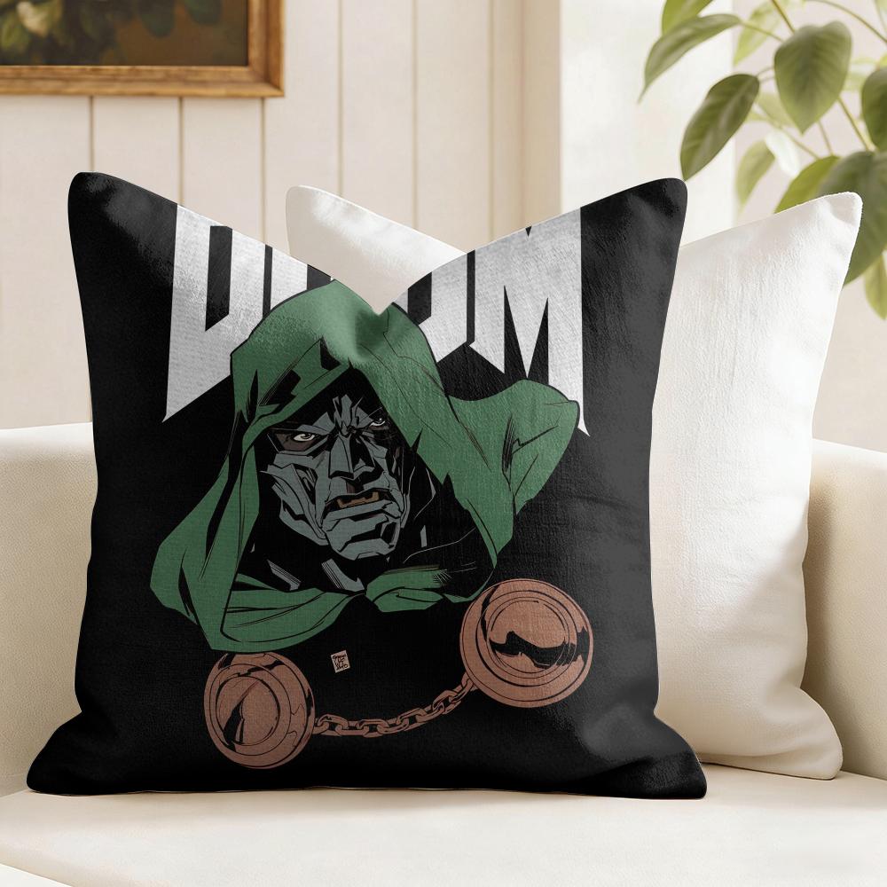 MMF DDoom Rapper Cushion Cover Eco Linen Pillow Case DoubleSided Print Breathable Durable Zipper Home Decor Gift