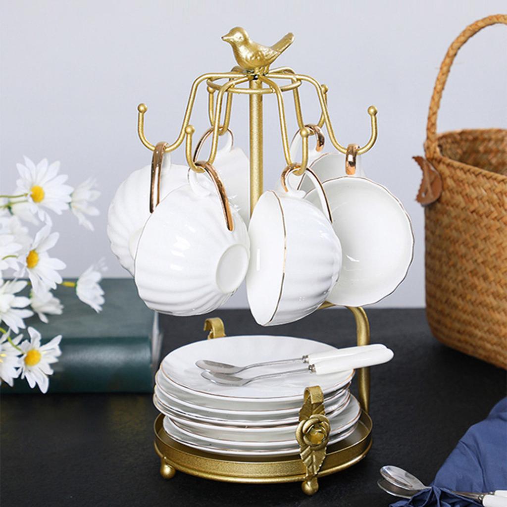 Металлический держатель для кофейных чашек, подставка для чайных кружек и блюдец, подставка для тарелок и блюд, органайзер для кружек, аксессуары для дома и кухни