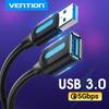 Vention USB 3.0 Удлинительный кабель USB 3.0 2.0 Кабель-удлинитель Шнур данных для ПК Smart TV Xbox One SSD Быстроскоростной USB-кабель Удлинитель