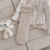 Bow Boneless Socks Women'S Spring Summer Thin Tube Socks Ballet Gray-Blue Korean Version Ins Stacking Socks Cotton Socks