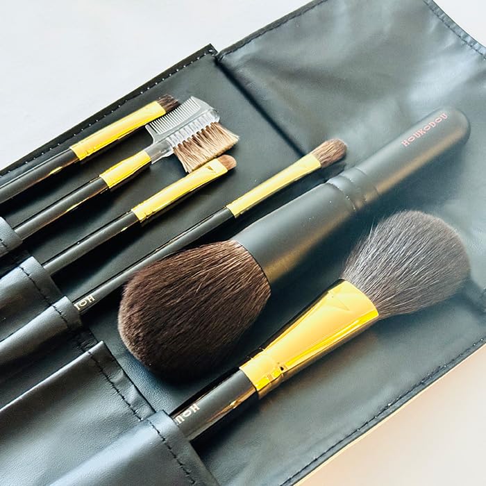 Кисти для макияжа HOUKODOU SORA Sora Premium Brushes, 6 шт., футляр Sora Series и SS-31