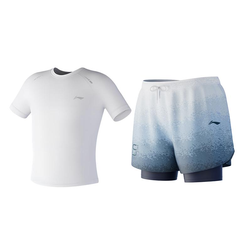 Дышащая удобная мужская майка для бадминтона Li Ning AAYW821-1-2