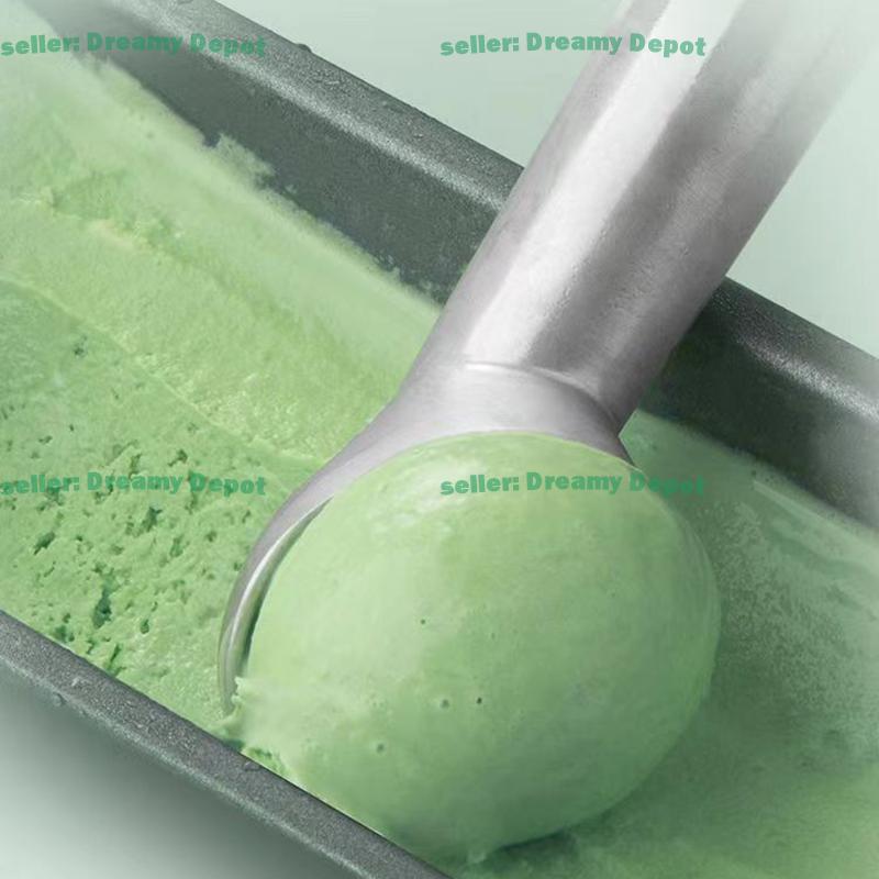 Creative Ice Cream Scoop Self Melting Viral Dessert Spoon for Home Use Watermelon Fruit Baller Easy Scooping