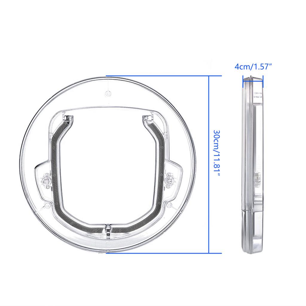 Дверь для домашних животных, 4-сторонний замок, защитный замок, пластиковый дверной клапан для собак и кошек, управляемые переключатели направления двери, товары для маленьких домашних животных
