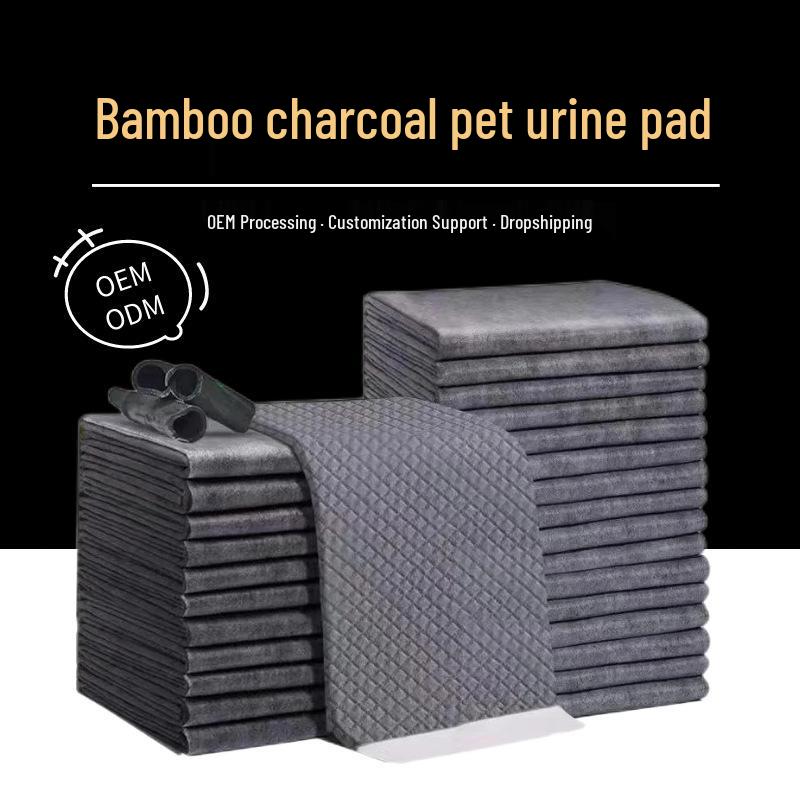 Впитывающие пеленки для собак и кошек с бамбуковым углем - Контроль запаха, Толстые, Впитывающие, Одноразовые подгузники для домашних животных