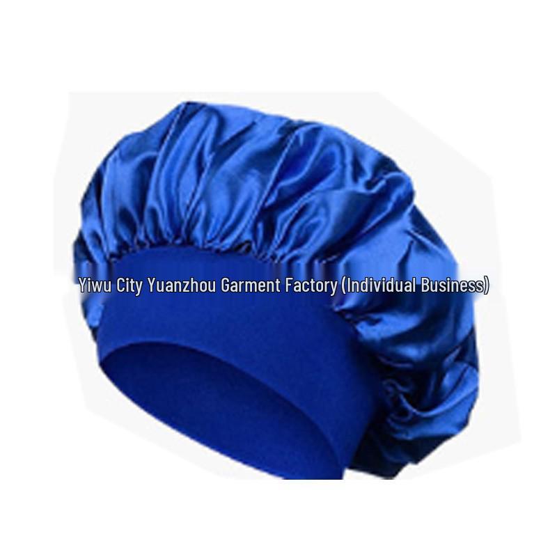 Women's Wide Brim Satin Sleep Cap – High Elasticity Hair Care Beauty Hat
