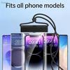Universal Transparent Waterproof Touchscreen Phone Pouch Outdoor Diving And Swimming Crossbody Phone Case