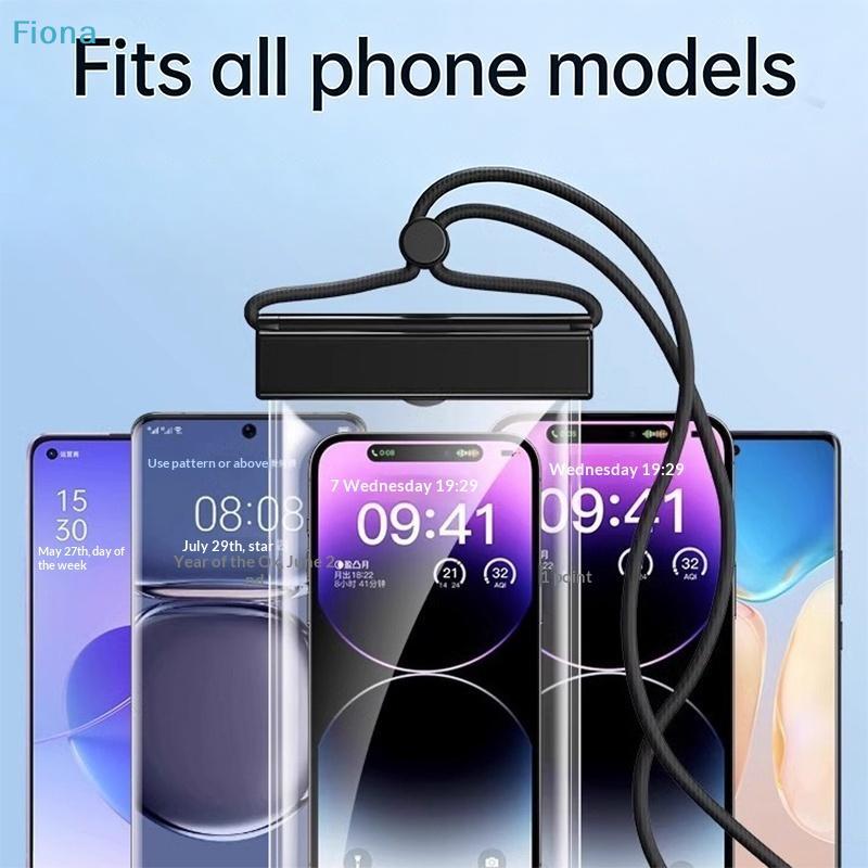 Universal Transparent Waterproof Touchscreen Phone Pouch Outdoor Diving And Swimming Crossbody Phone Case