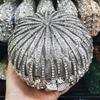 WHTUOHENG Шарик Прозрачный Хрусталь Клатчи Вечерняя Сумка Женская Роскошная Алмазная Для Выпускного Свадьбы Свадебная Сумочка Стразы Мини Минодьер
