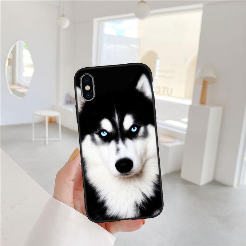 CJ66 Husky Puppy Dog Soft Shell Phone Case for Redmi Note 10 11 12 Pro Max 10S 10C 10T 11A 11S 12S 12C