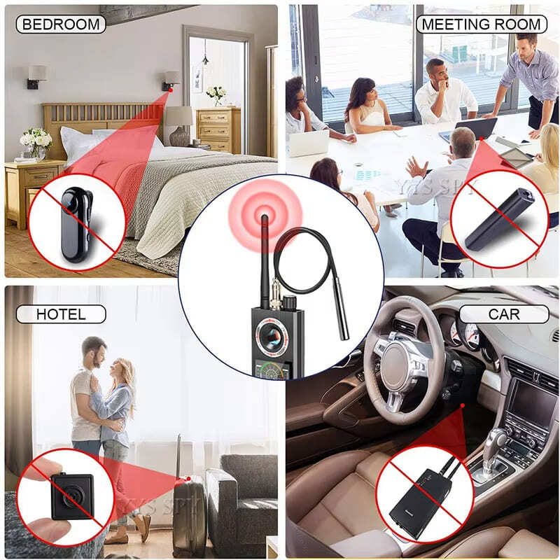 Профессиональный детектор антишпионских камер K68, сканер подслушивающих устройств, защита от радиочастотных сигналов, скрытые гаджеты, автомобильный GPS-трекер, искатель