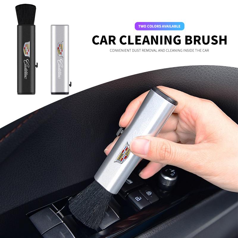 Car Retractable Cleaning Brush Air Outlet Cleaning Soft Brush For Cadillac XT4 XT6 CTS DTS STS XTS ATS BLS SLS CT5 Accessories