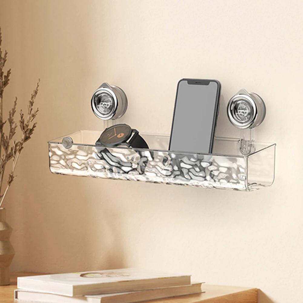 Горячая Душевая Полка Присоска Ванная Комната Ледник Узор Присоска Стеллаж Для Хранения Корзина Сортировочная Коробка Угловая Полка Без Дыроколов