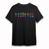 Men's T-Shirt Colorful Hand Gesture I LOVE YOU Tee Short Cotton Black Oversize