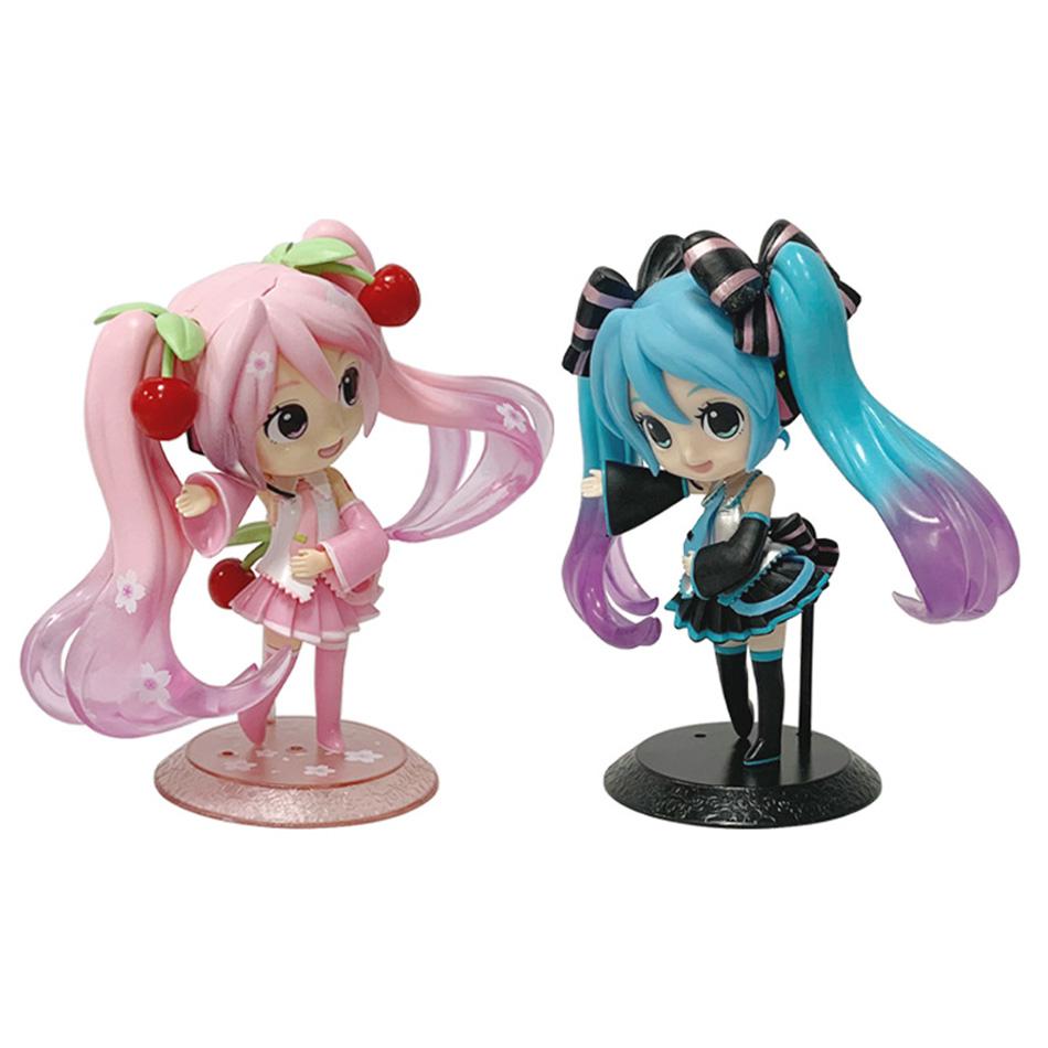 15 см Новая аниме Мику Милая Каваи Виртуальная певица Фигурки ПВХ Фигурка Действия Красивая Девушка Модель Кукла Украшение для Комнаты Рабочего Стола
