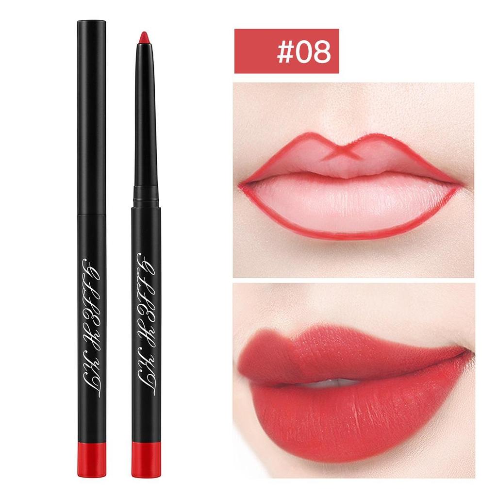 Водостойкая матовая подводка для губ, красный контурный оттенок, губная помада, стойкая антипригарная чашка, увлажняющая косметика для губ