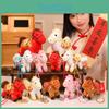 Year New Zodiac Plush Toy With Short Pile Fabric For Festive Gift Holiday Decor