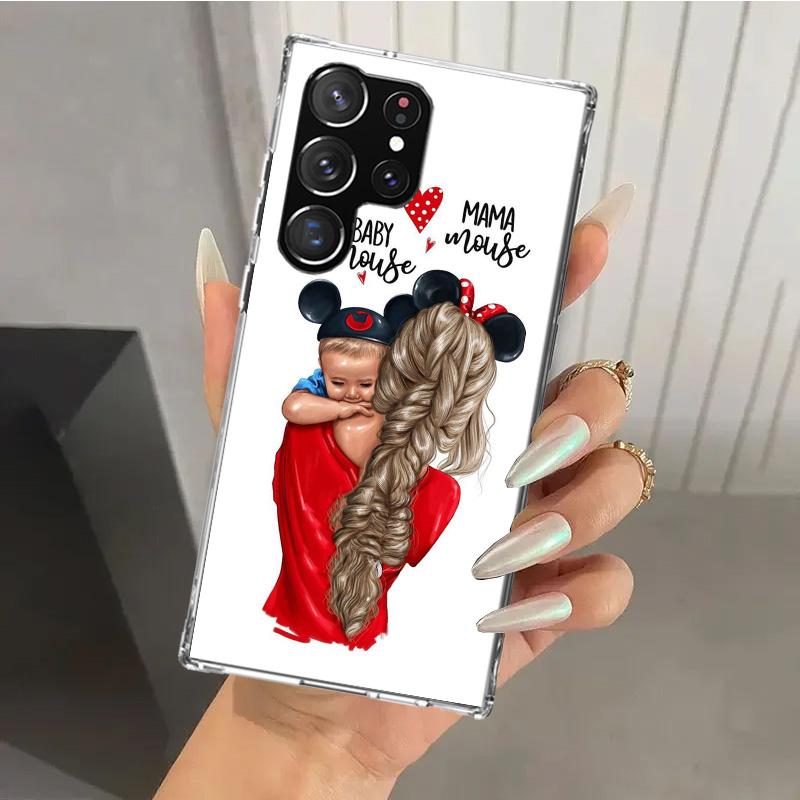 Baby Mom Girls Phone Case for Samsung Galaxy S26 S24 S23 Ultra S25 Edge S22 S21 Plus S20 FE + Soft Print Shell Funda Galaxy S25