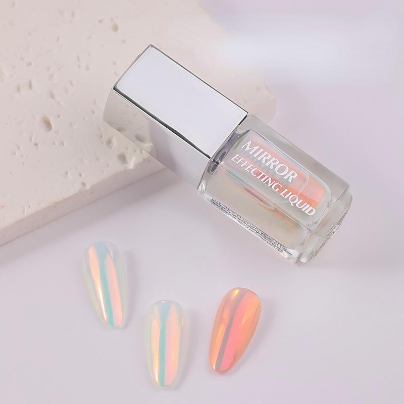 5 мл Magic Chrome Liquid Aurora Powder металлический зеркальный эффект лак для ногтей DIY украшение для дизайна ногтей