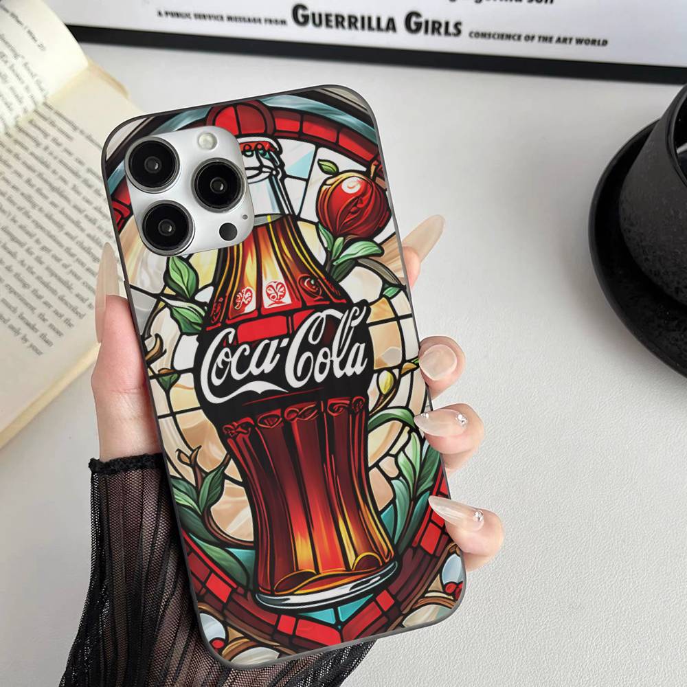 Coca-cola Vintage For IPhone 17 16 15 14 13 12 11 Pro Max Plus Pro Clear Phone Cover Non-Slip Shell