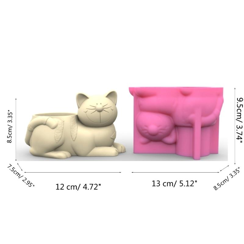 Cute Pen Holder Silicone Molds Table Ornament Mould Plasters Making Tool Succulent Planter Mold Easy To Clean