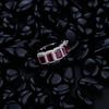 Fashion Luxury 4*6MM Ruby High Carbon Diamond Ring for Women Engagement Anniversary Gift 925 Sterling Silver Jewelry