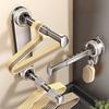 Expandable Suction Cup Clothes Hanger Wall Mounted Clothes Hanger Organizer  Bedroom
